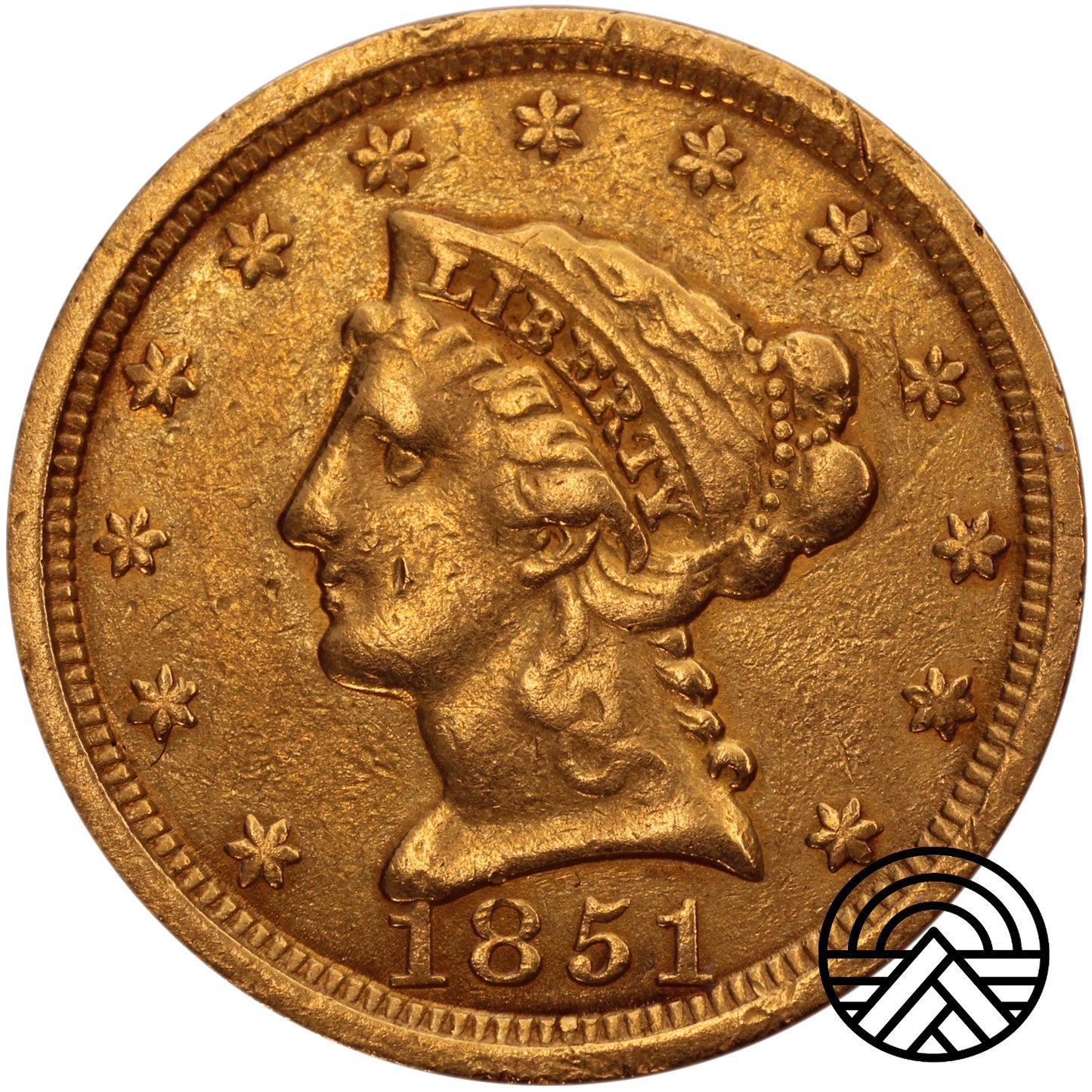USA, 2,5 Dolara 1851 r. "Liberty Head"