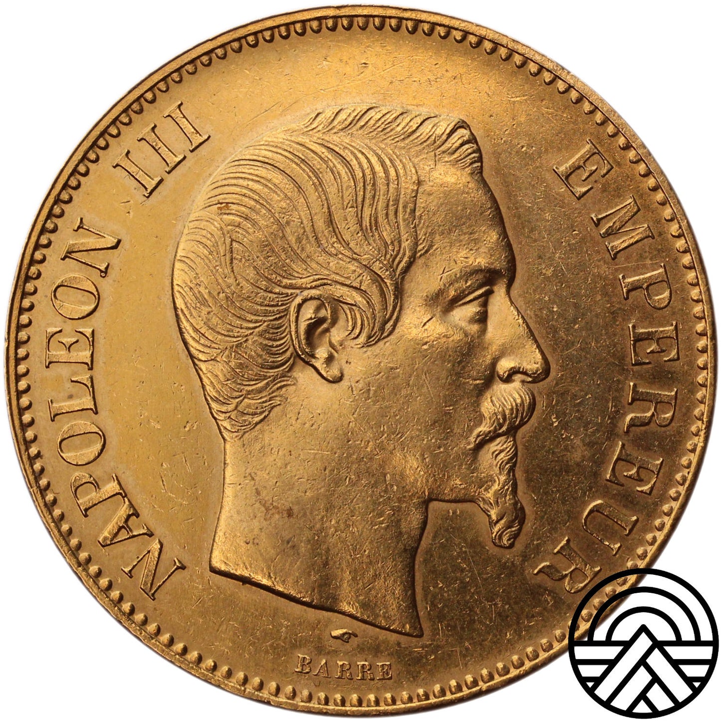 Francja, Napoleon III, 100 Franków 1857 r.
