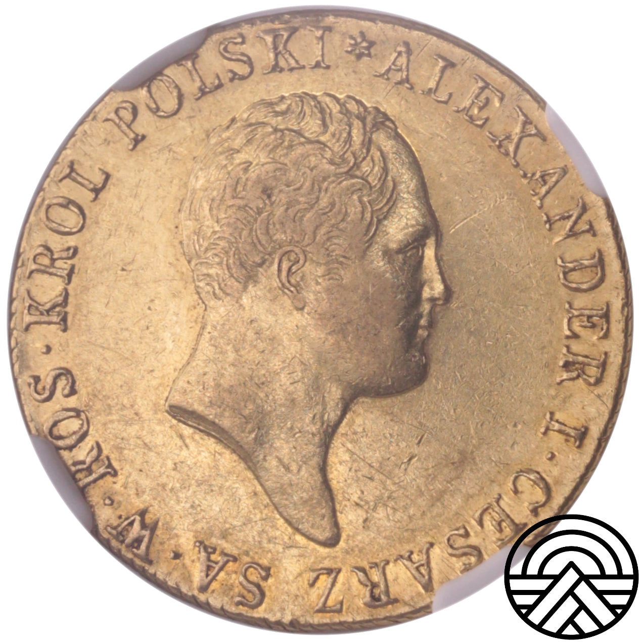 Polska, 50 Złotych 1818 r. NGC-AU 53