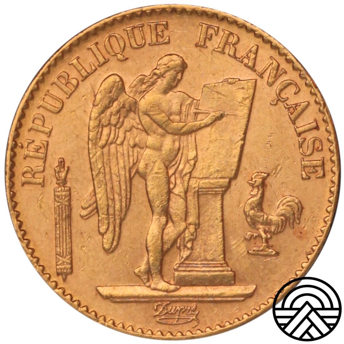 Francja, 20 Franków, 1893 r. Anioł