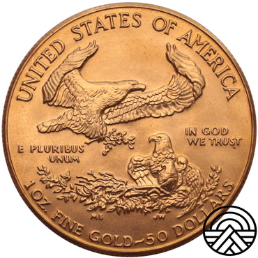 USA, 50 Dolarów 1986 r. Orzeł 1 Oz
