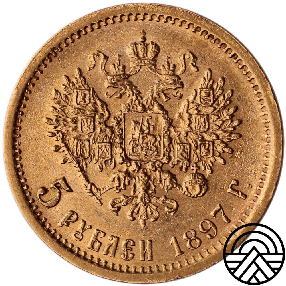 Rosja, Mikołaj II, 5 Rubli 1897 r.