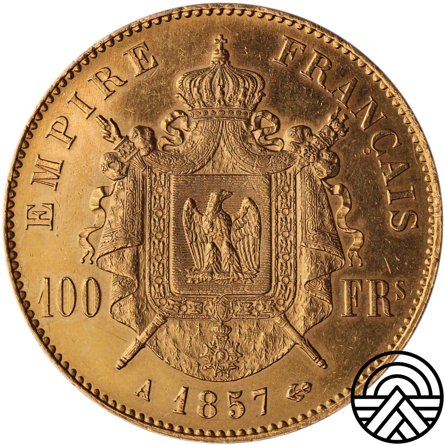 Francja, Napoleon III, 100 Franków 1857 r.