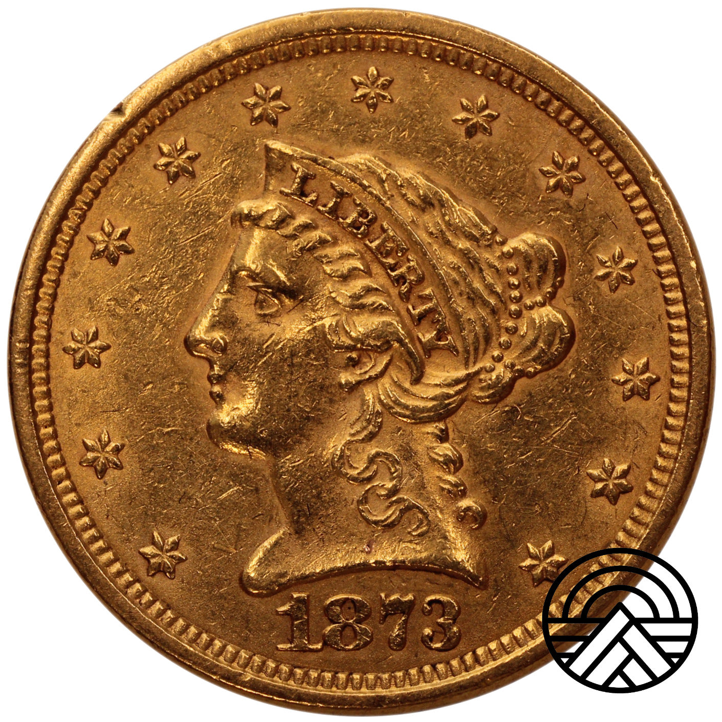 USA, 2,5 Dolara 1873 r. "Liberty Head"