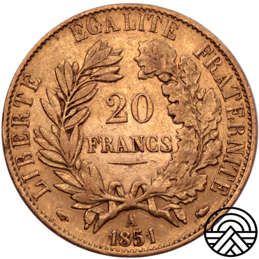 Francja, 20 Franków 1851 r. Paryż