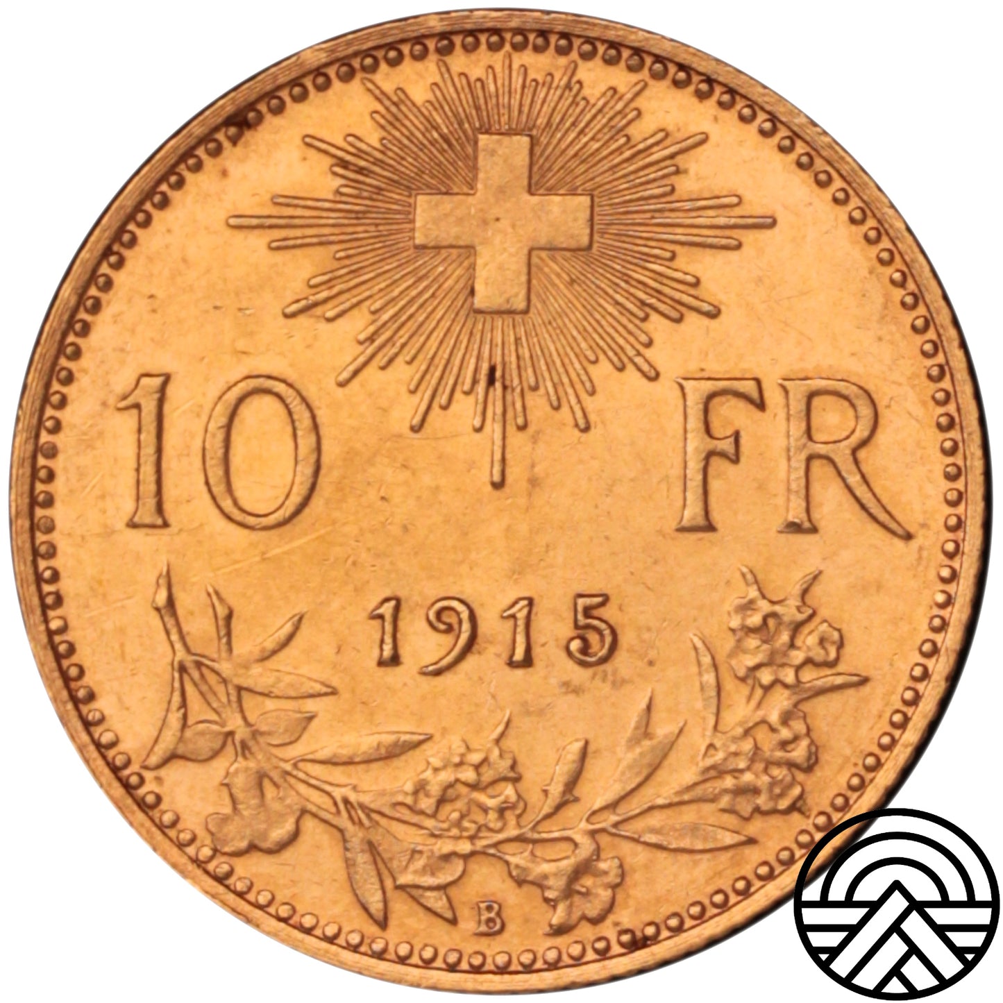 Szwajcaria, 10 Franków, 1915 r.