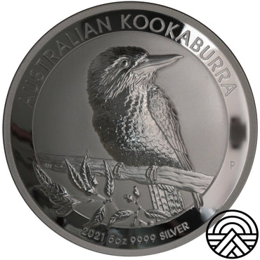Australia, 8 Dolarów, 2021 r. 5 Oz Ag 999 Kookaburra