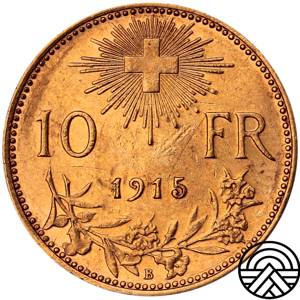 Szwajcaria, 10 Franków, 1915 r.