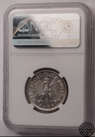 Polska, 2 Złote, 1925 r. Kłosy - Londyn, NGC MS 63