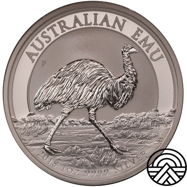 Australia, Dolar, 1 Oz Ag 999, 2018 r. Australijski Emu