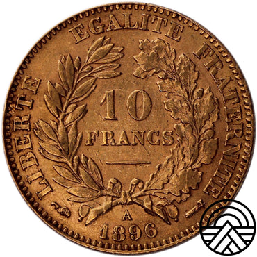 Francja, 10 Franków 1896 r.