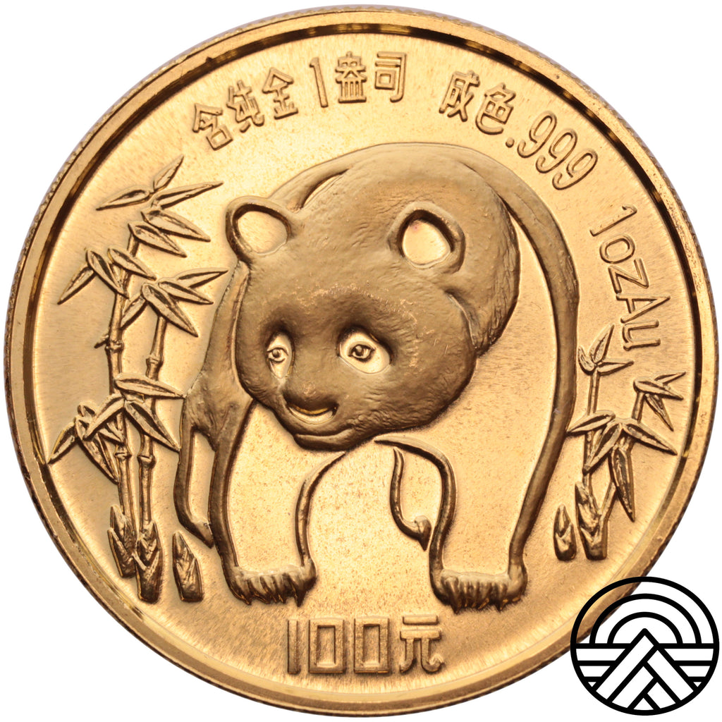 Chiny, 100 Yuanów 1986 r. 1 Oz. Au 999