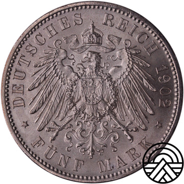 Niemcy, Saksonia, 5 Marek 1902 r. Super!