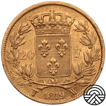 Francja, Louis XVIII, 20 Franków 1819 r. Lille