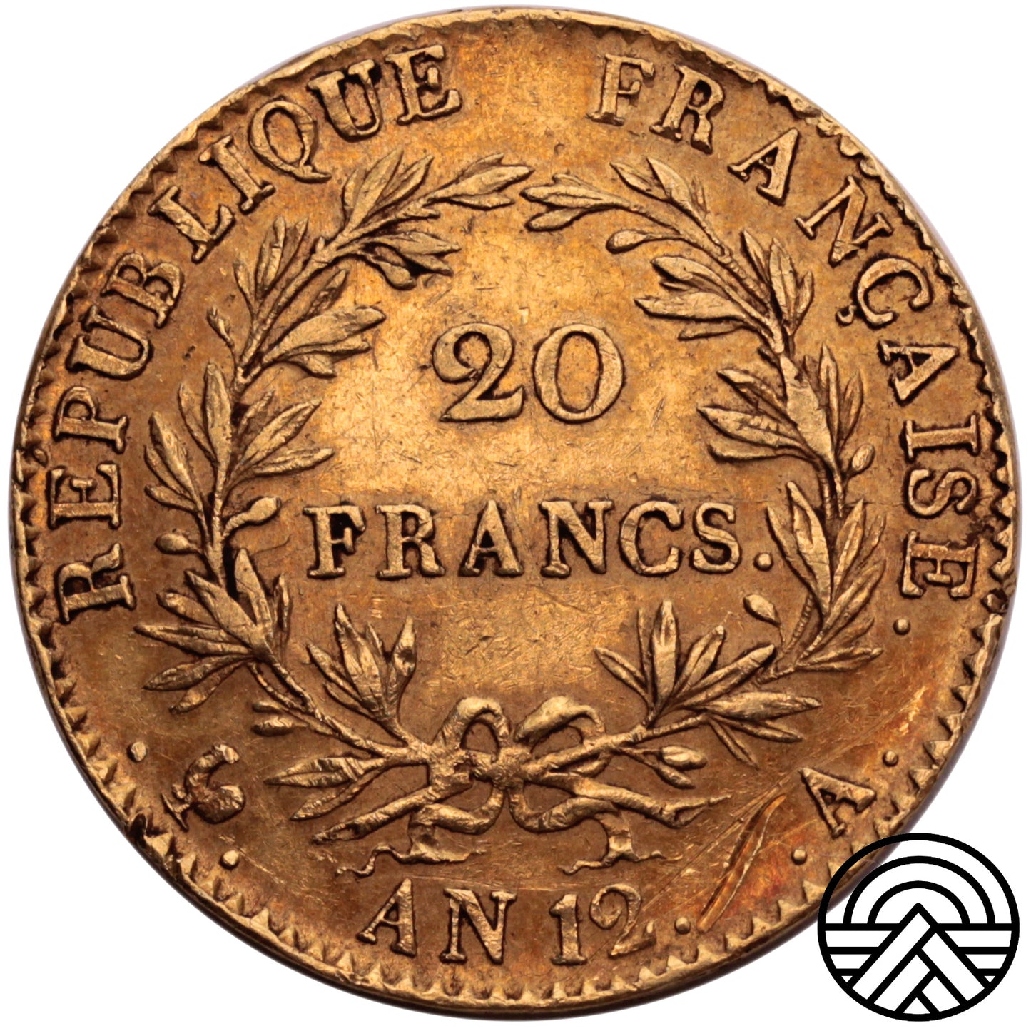 Francja, Napoleon I, 20 Franków AN 12 Paryż