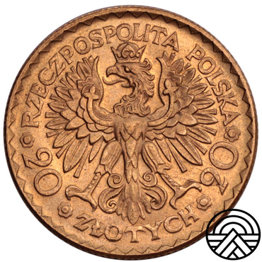 Polska, 20 Złotych 1925 r. Bolesław Chrobry Super!