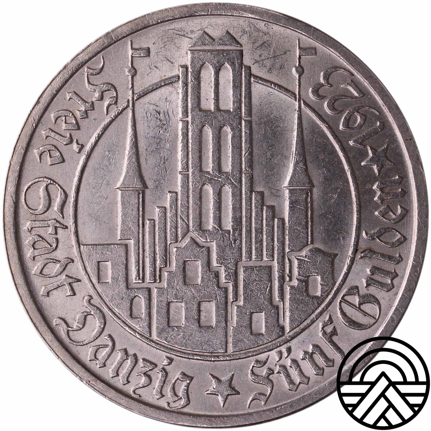 Wolne miasto Gdańsk, 5 Guldenów 1923 r. Super!