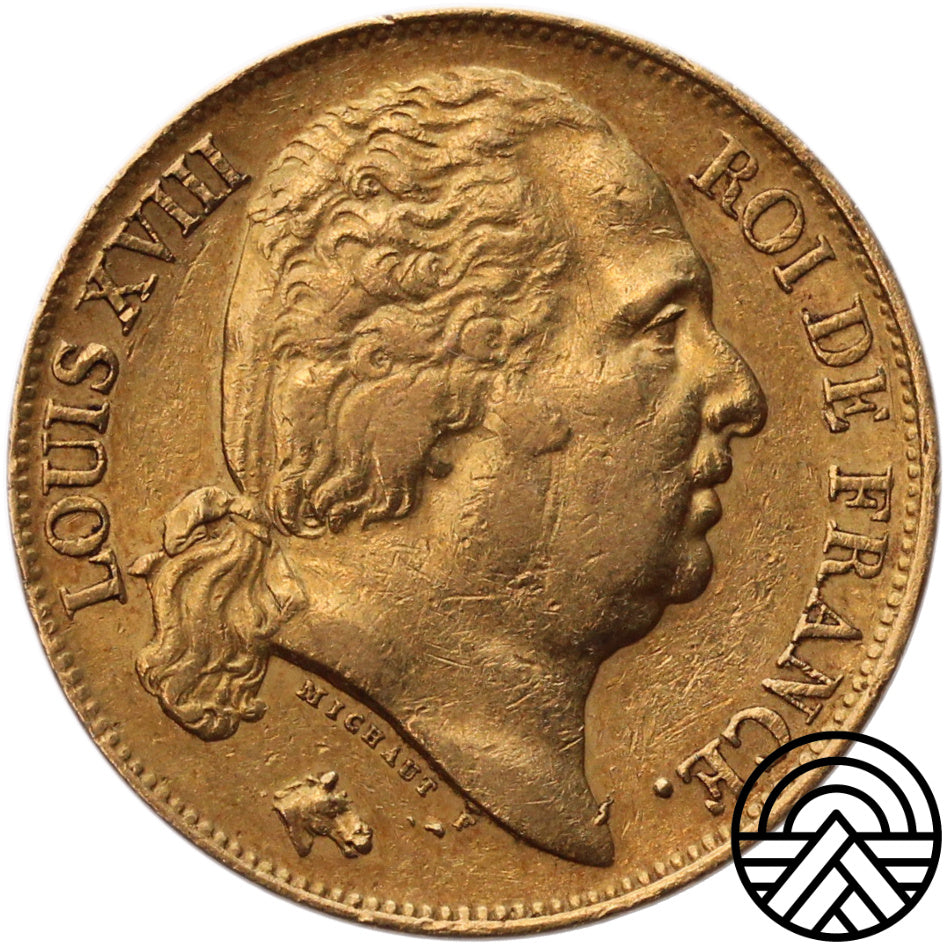 Francja, Louis XVIII, 20 Franków 1817 r.