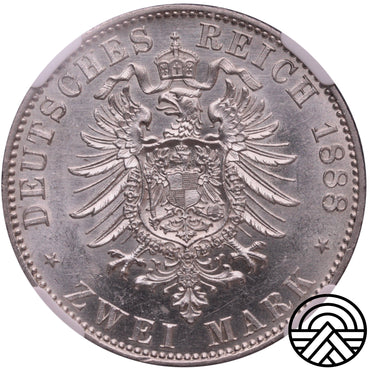 Niemcy, Prusy, 2 Marki 1888 r.