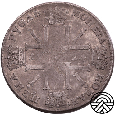Rosja, Piotr I, 1724 r. Słoneczny Rubel, RZADKI!