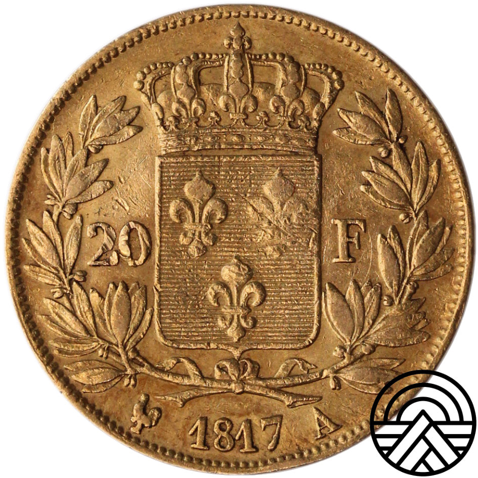 Francja, Louis XVIII, 20 Franków 1817 r.