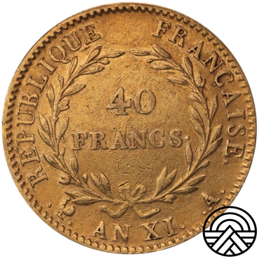 Francja, 40 Franków AN XI Paryż