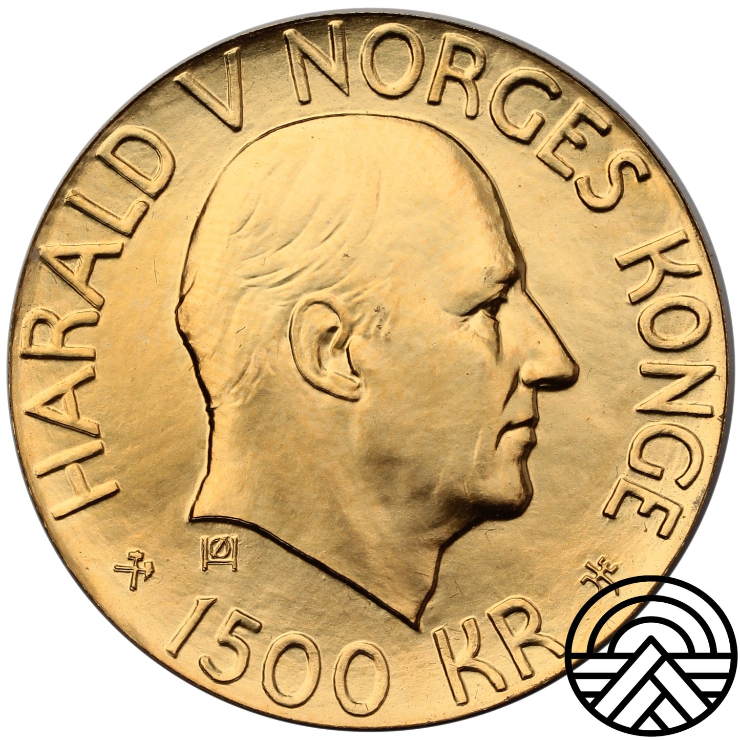 Norwegia, 1500 Koron, 2001 r. Pokojowa Nagroda Nobla Rzadsza!