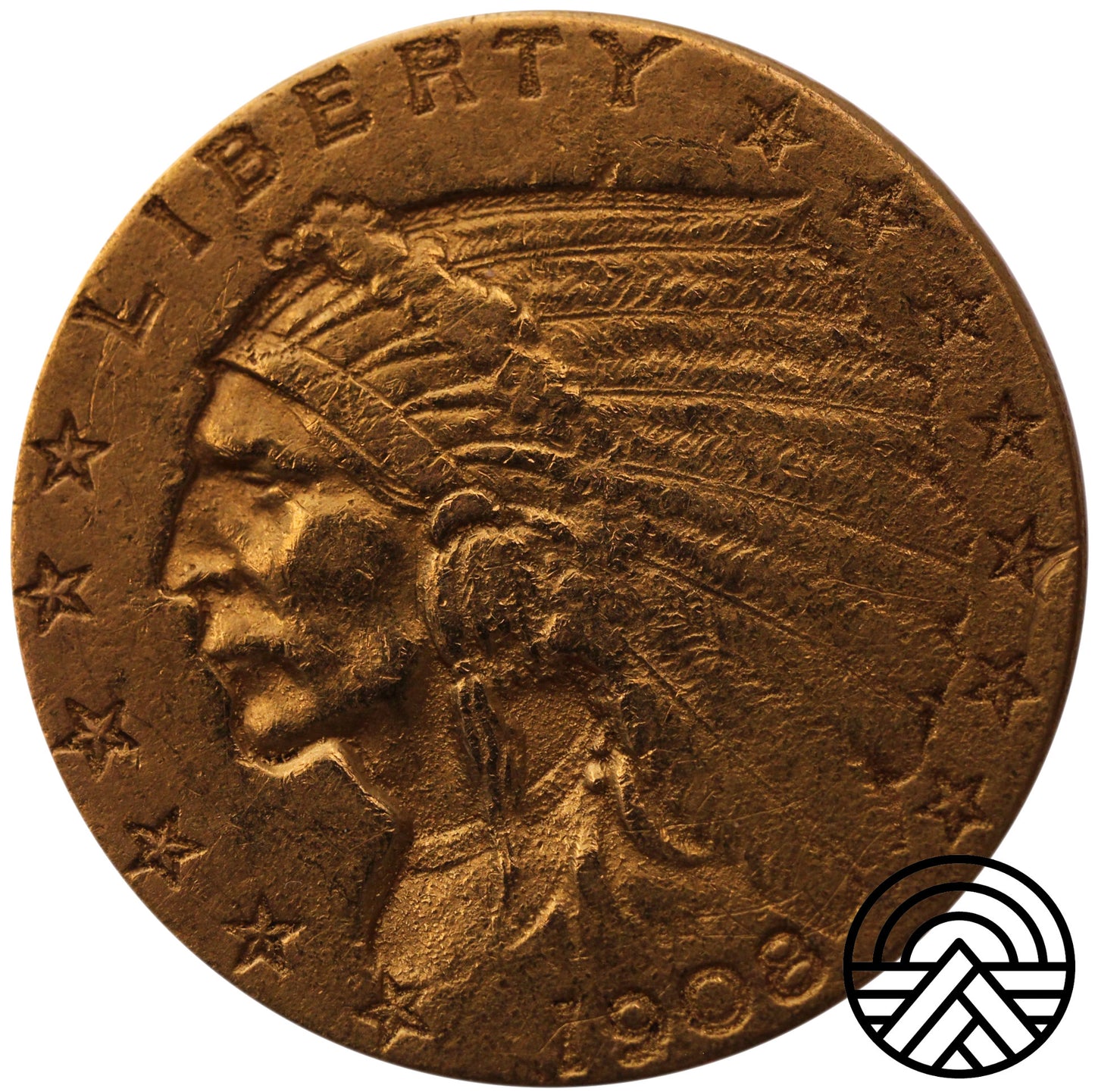 USA, 2,5 Dolara 1908 r. "Indianin"