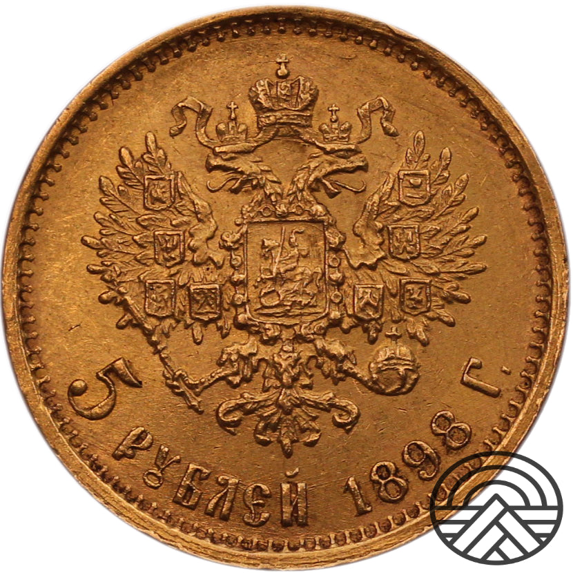 Rosja, Mikołaj II, 5 Rubli 1898 r.