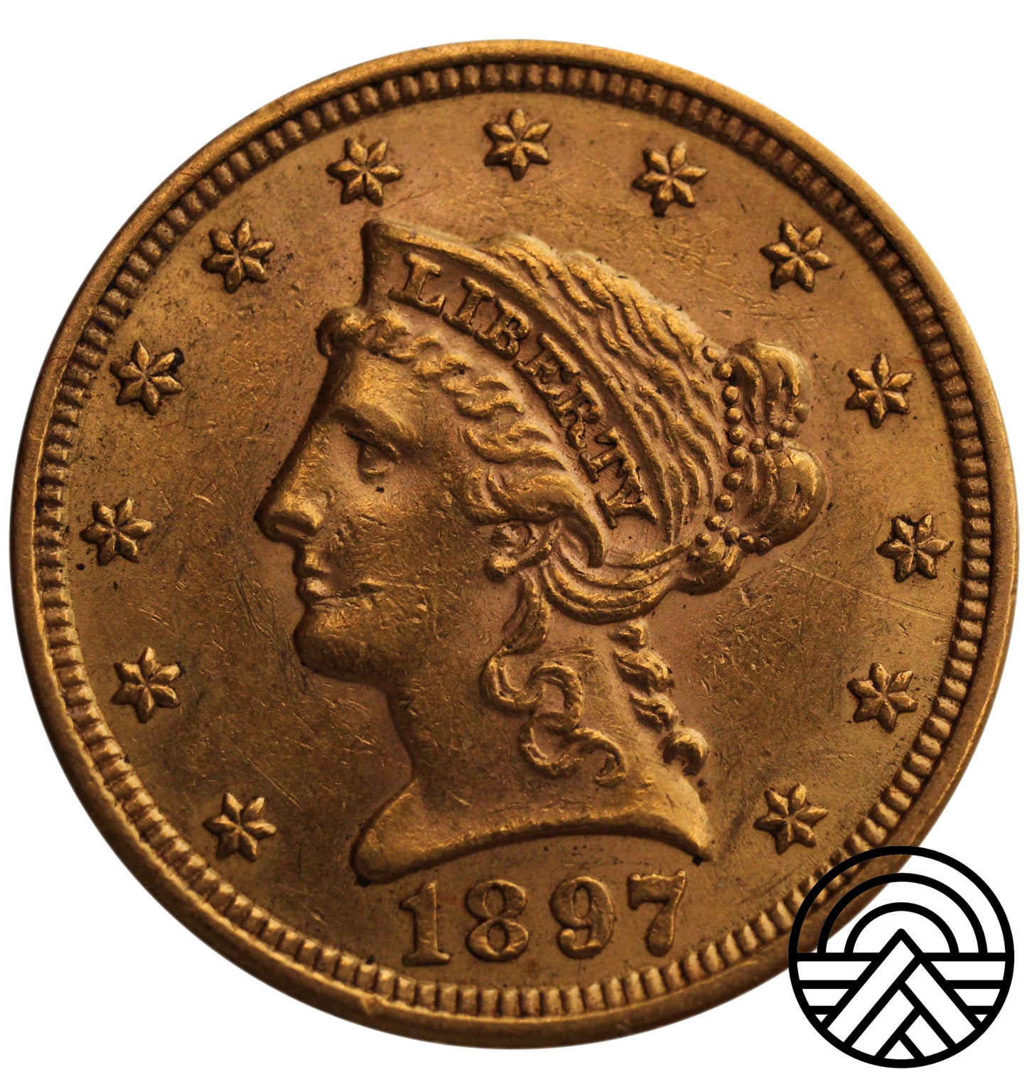 USA, 2,5 Dolara 1897 r. "Liberty Head" RZADKA!
