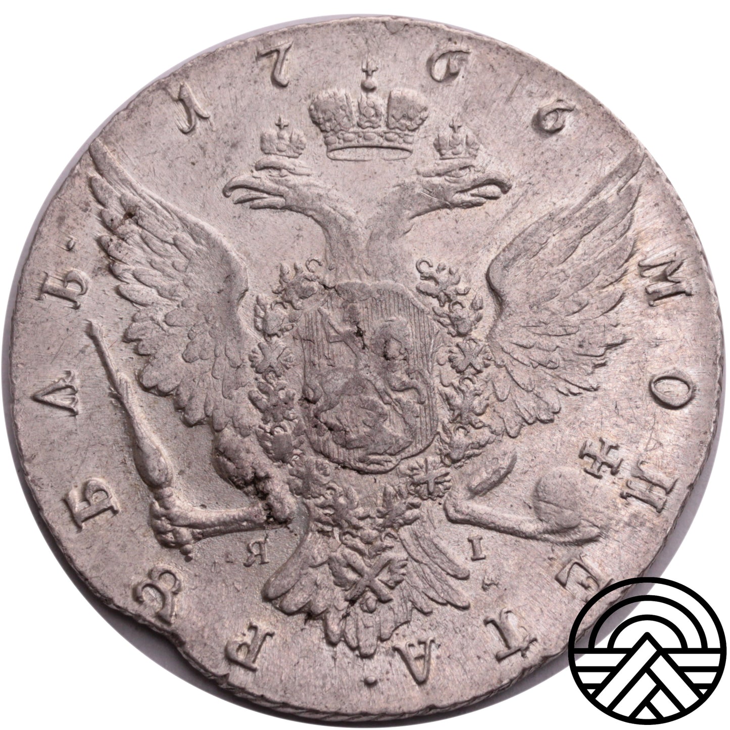 Rosja, Rubel 1766 r. SPB-ЯI Rzadszy!