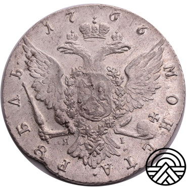Rosja, Rubel 1766 r. SPB-ЯI Rzadszy!