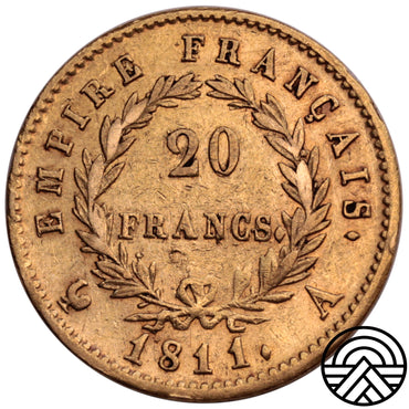 Francja, Napoleon I, 20 Franków 1811 r. Paryż