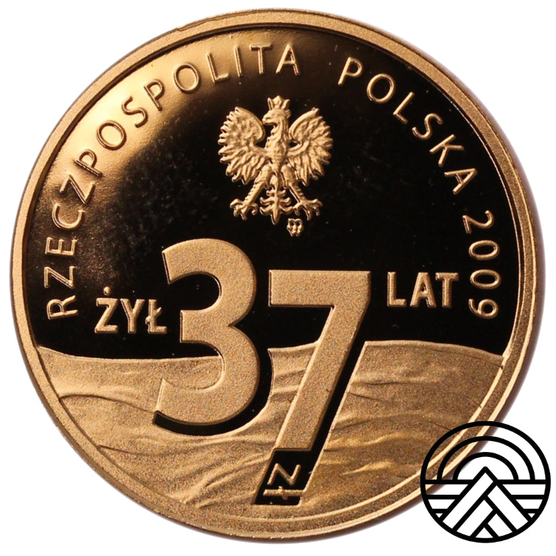 Polska, 37 Złotych 2009 r. "Ksiądz Jerzy Popiełuszko"