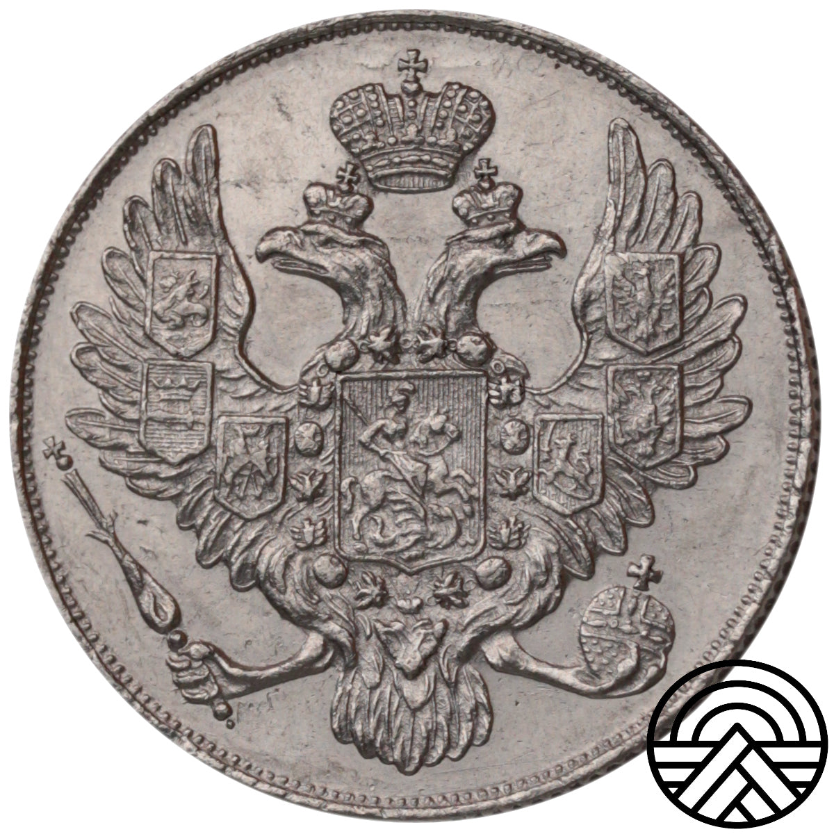Rosja, Mikołaj I, 3 Ruble, 1842 r. PT Super! Proof Like!