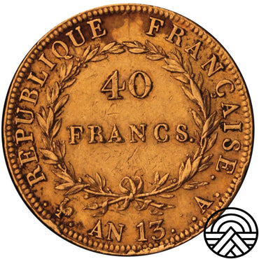 Francja, Napoleon I, 40 Franków AN 13 Paryż