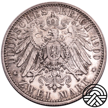 Niemcy Oldenburg, 2 Marki 1900 r. Proof Like!