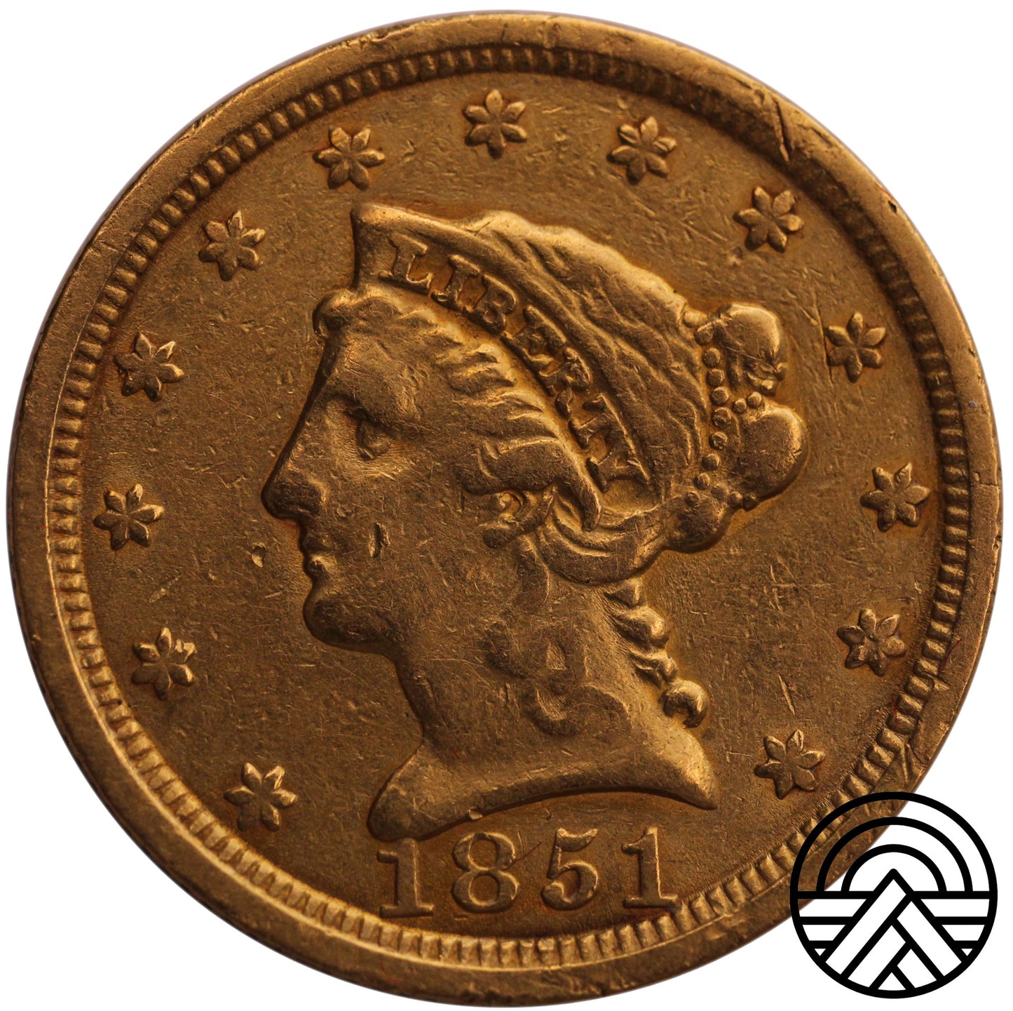 USA, 2,5 Dolara 1851 r. "Liberty Head"