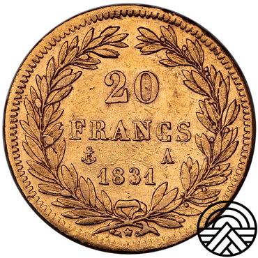 Francja, Louis Filip I, 20 Franków 1831 r. Paryż