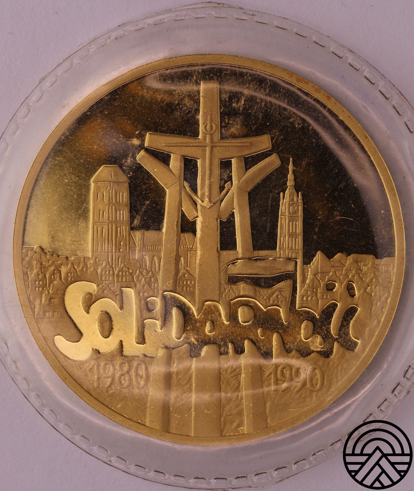 Polska, 200000 zł 1990 r. "Solidarność" 1 Oz. Au 999
