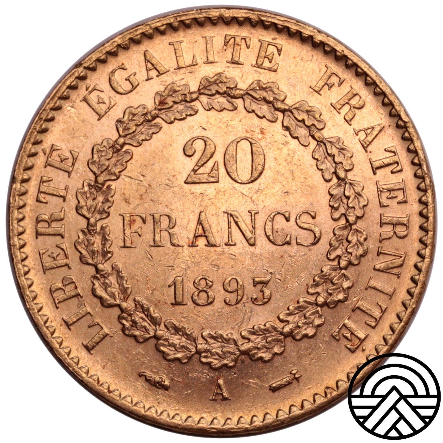 Francja, 20 Franków 1893 r. "Anioł"