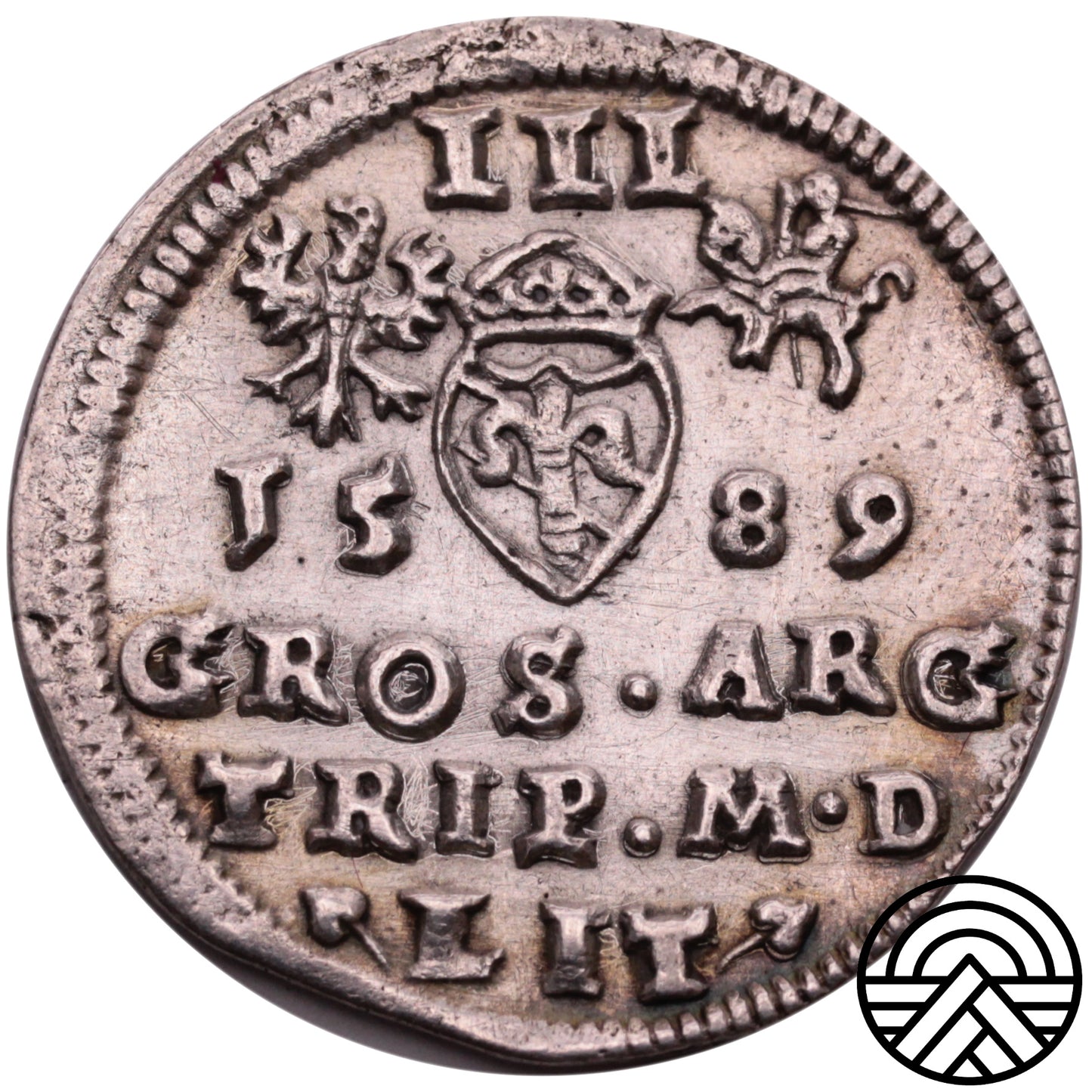 Polska, 3 Groszy, Zygmunt III Waza 1589 r. Wilno R3!