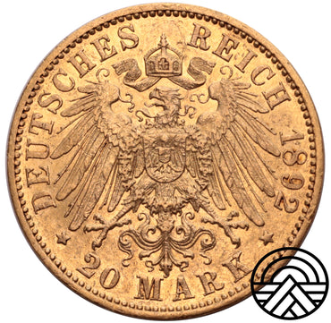 Niemcy, Saks-Wiem-Eis., 20 Marek 1892 r. Rzadka!