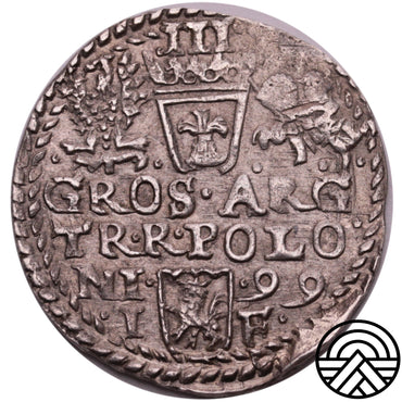 Polska, 3 Groszy, Zygmunt III Waza 1599 r. Olkusz Ciekawszy!