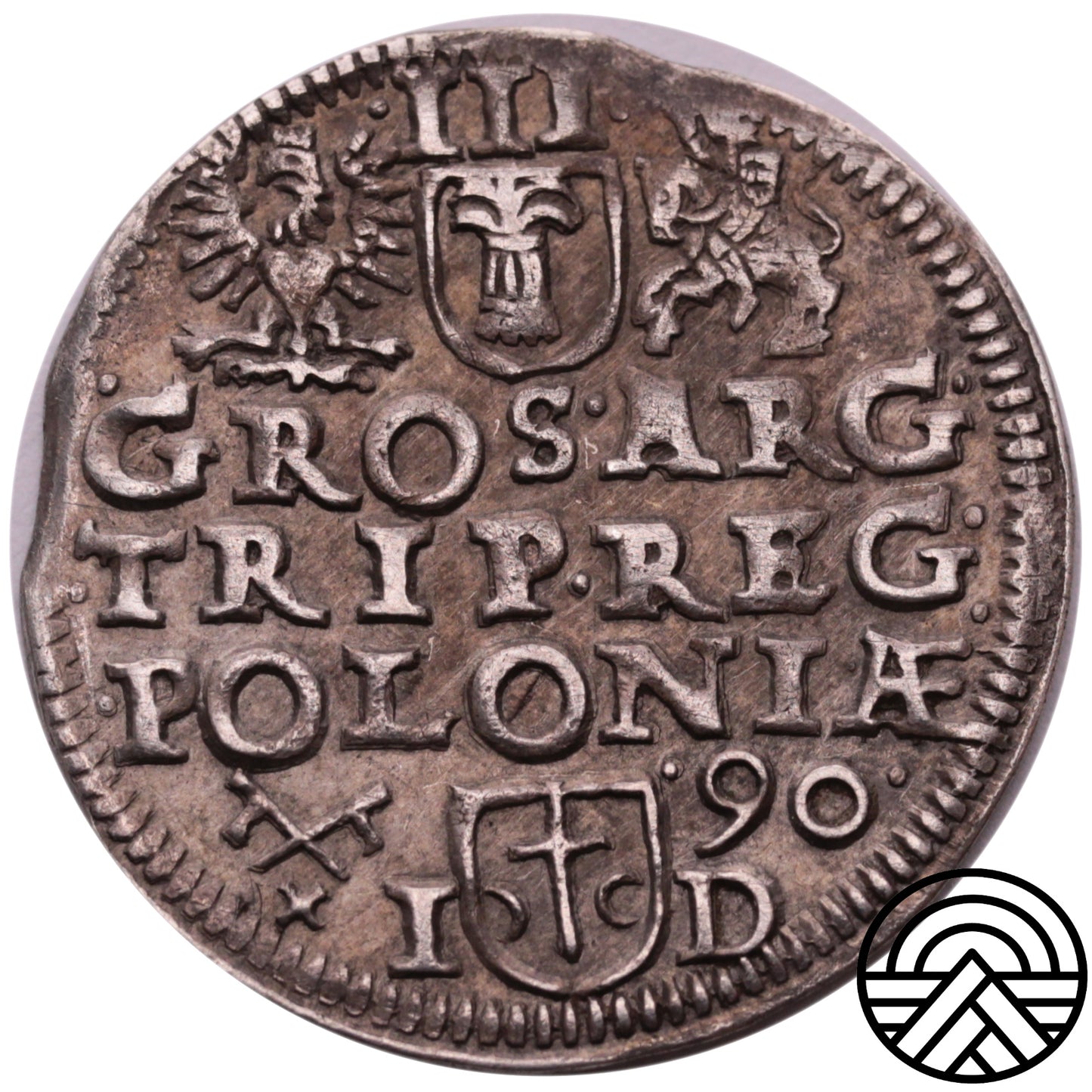 Polska, 3 Groszy, Zygmunt III Waza 1590 r. Poznań