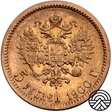 Rosja, Mikołaj II, 5 Rubli 1900 r.
