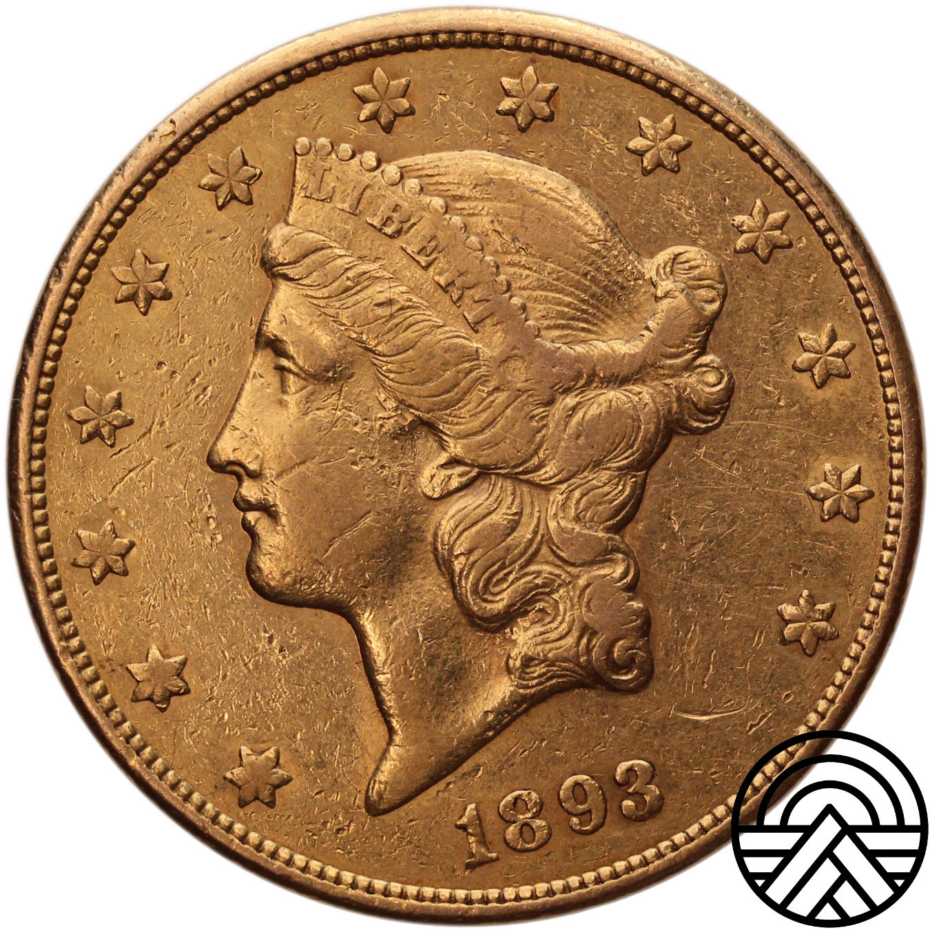USA, 20 Dolarów 1893 r. Carlson City RZADKA!