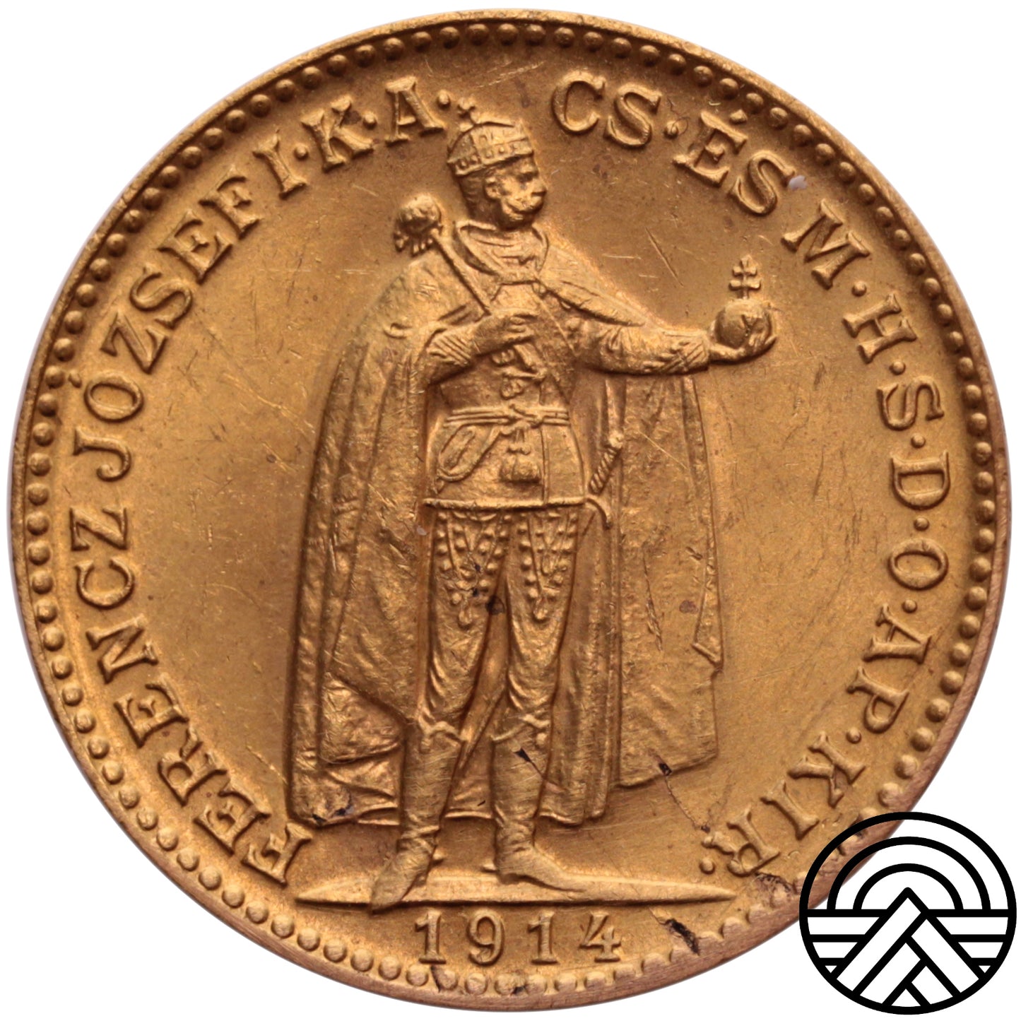 Węgry, 20 Koron 1914 r. Herb Bośnii rzadka!