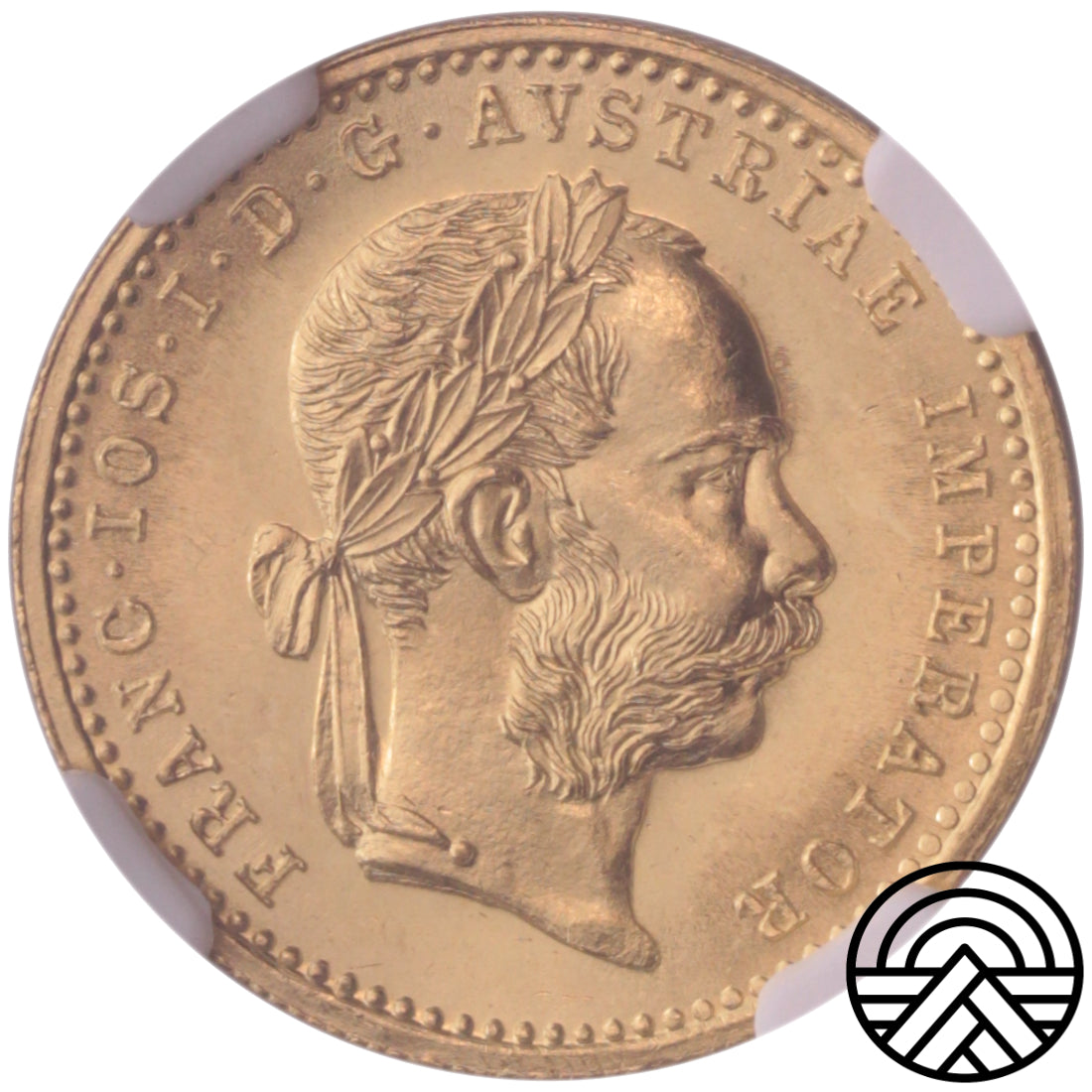 Austria, Dukat 1908 r. NGC-MS 64