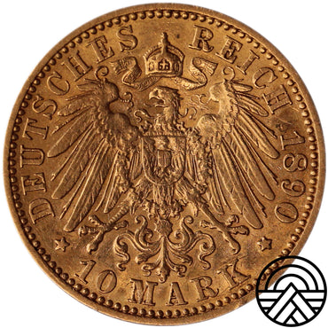 Niemcy, Hesja, 10 Marek 1890 r. "Rzadka"